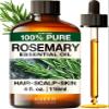 KUKKA Rosemary Essential Oils - 4 Fl Oz - for Hair, Skin, Diffuser, Aromatherapy & DIY Soap Making Scent view 1