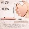 Nuanchu Stainless Steel Gua Sha Facial Tools Metal Guasha Tool for Face Body Jawline Shaper, Double Chin Reducer, Puffiness Reducing, Lymphatic Drainage Massager Skin Care Gift with Pouch(Pink) view 2