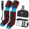 FIT KING Air Compression Leg Massager with Heat and Compression for Circulation and Pain Relief, Full Leg & Foot Massager for Swelling Edema RLS with Pressure Sensor LCD Display for Dad Mom Wife view 1