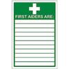Eco Friendly First Aid General - First Aiders Are - 150 X 200mm view 1