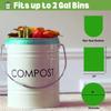 1.2 Gallon Biodegradable Small Trash Bags (440 ct.) 5 Liter Eco-Friendly Green Mini 1 Gallon Garbage Bags Made with EPI Can Liner for Home Kitchen Office (440 Bags) view 3