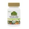 NaturesPlus Source of Life Garden Vitamin D3 & K2 - 60 Capsules - Immune System and Bone Support - USDA Certified Organic, Vegan, Gluten Free - 60 Servings view 1