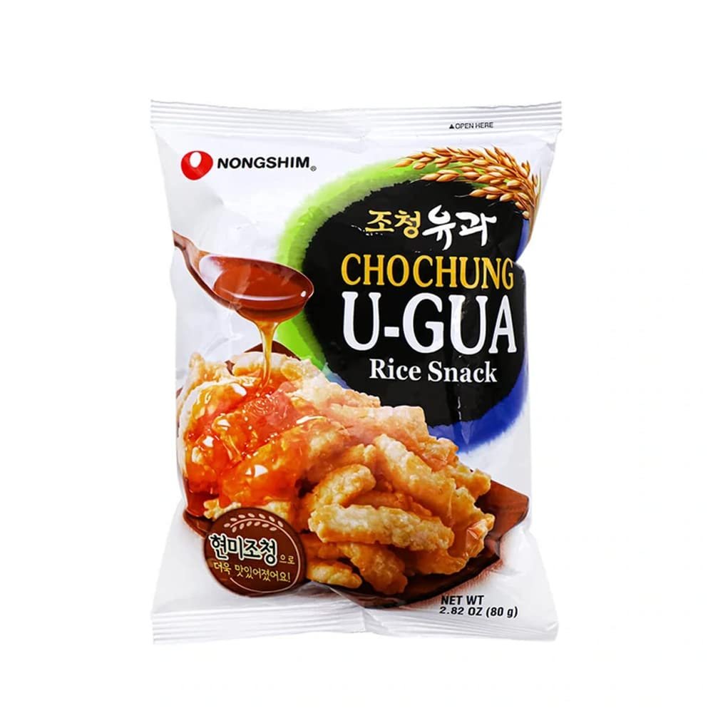 Nongshim Cho Chung U-Gua Rice Snack 2.82oz (Pack of 4)