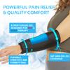 AllSett Health Elbow Ice Pack Wrap - Hot and Cold Compression Sleeve, Knee Ice Pack Sleeve (360 Coverage) | Tennis Elbow Relief and Support for Joints, Muscles, Knee, Legs view 3