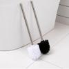 6PCS Toilet Brush Plastic Toilet Brushes Toilet Bowl Cleaner Brush Toilet Replacement Brush Bathroom Cleaning Brushes with Stainless Steel Handle. (White) view 2