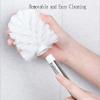 6PCS Toilet Brush Plastic Toilet Brushes Toilet Bowl Cleaner Brush Toilet Replacement Brush Bathroom Cleaning Brushes with Stainless Steel Handle. (White) view 4