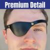 Black Leather Eye Patch with Adjustable Band - Comfortable Medical Eye Patch for Left or Right Eye, Suitable for Eyeglass Wearers view 3