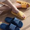 HQSLPS Massage Slippers Acupressure Foot Open Toe Reflexology Sandals Relief Neuropathy Arthritis Plantar Foot Pain Plantar Fasciitis Slippers Women Men Indoor Non-Slip (8-8.5 Men, Blue) view 2
