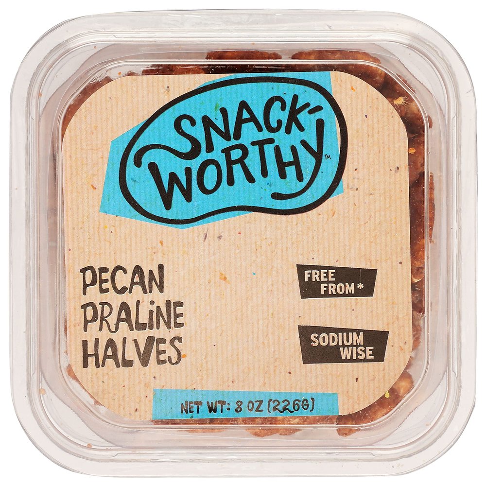 Snackworthy Pecan Raline Halves, 8 Oz (Pack Of 12)