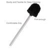 6PCS Toilet Brush Plastic Toilet Brushes Toilet Bowl Cleaner Brush Toilet Replacement Brush Bathroom Cleaning Brushes with Stainless Steel Handle. (Black) view 2