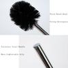 6PCS Toilet Brush Plastic Toilet Brushes Toilet Bowl Cleaner Brush Toilet Replacement Brush Bathroom Cleaning Brushes with Stainless Steel Handle. (Black) view 4