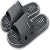 HQSLPS Massage Slippers Acupressure Foot Open Toe Reflexology Sandals Relief Neuropathy Arthritis Plantar Foot Pain Plantar Fasciitis Slippers Women Men Indoor Non-Slip(Size:8-8.5,Color:Gray) view 1