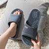HQSLPS Massage Slippers Acupressure Foot Open Toe Reflexology Sandals Relief Neuropathy Arthritis Plantar Foot Pain Plantar Fasciitis Slippers Women Men Indoor Non-Slip(Size:8-8.5,Color:Gray) view 2