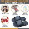 HQSLPS Massage Slippers Acupressure Foot Open Toe Reflexology Sandals Relief Neuropathy Arthritis Plantar Foot Pain Plantar Fasciitis Slippers Women Men Indoor Non-Slip(Size:8-8.5,Color:Gray) view 4