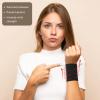 SATINIOR 2 Pairs Compression Wrist Sleeve Compression Wrist Brace Wrist Supports Wrist Wraps Elastic Wristbands for Men and Women Tennis, Tendonitis, Carpal Tunnel (Black, Small) view 4