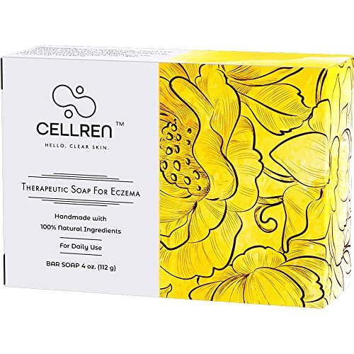 CellRen Eczema Soap Bar. Natural Relief for Eczema. Safe For Adults, Kids, and Babies. Extra Skin-Calming Formula. 4oz