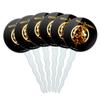 MK11 Scorpion Glowing Logo Cupcake Picks Toppers Decoration Set of 6 view 1