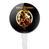 MK11 Scorpion Glowing Logo Cupcake Picks Toppers Decoration Set of 6 view 2