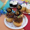 MK11 Scorpion Glowing Logo Cupcake Picks Toppers Decoration Set of 6 view 4