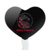 Mortal Kombat X Splatter Logo Heart Love Cupcake Picks Toppers Decoration Set of 6 view 2