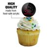 Mortal Kombat X Splatter Logo Cupcake Picks Toppers Decoration Set of 6 view 3