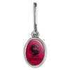 Mortal Kombat Fatality Logo Antiqued Oval Charm Clothes Purse Suitcase view 1