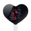 The Batman Bat Burst Heart Love Cupcake Picks Toppers Decoration Set of 6 view 2