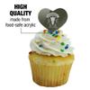 Lord of the Rings Rivendell Heart Love Cupcake Picks Toppers Decoration Set of 6 view 3