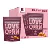 LOVE CORN BBQ 4oz x 6 Bags - Delicious Crunchy Corn - Healthy Family Snacks - Gluten Free, Kosher, NON-GMO - Alternative for Chips, Nuts, Crackers & Pretzels - Perfect for Charcuterie Boards view 1