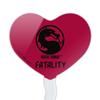 Mortal Kombat Fatality Logo Heart Love Cupcake Picks Toppers Decoration Set of 6 view 2