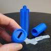 Pocket Eye Drop Vial Holder & Carry Case - Holds One (1) Single Use Eye Drop Vial - Perfect to carry in pocket, purse/clutch, school bag - Two (2) Pack - Znet3D (Blue) view 3