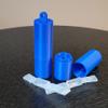 Pocket Eye Drop Vial Holder & Carry Case - Holds One (1) Single Use Eye Drop Vial - Perfect to carry in pocket, purse/clutch, school bag - Two (2) Pack - Znet3D (Blue) view 4