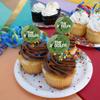 The Riddler Logo Cupcake Picks Toppers Decoration Set of 6 view 4