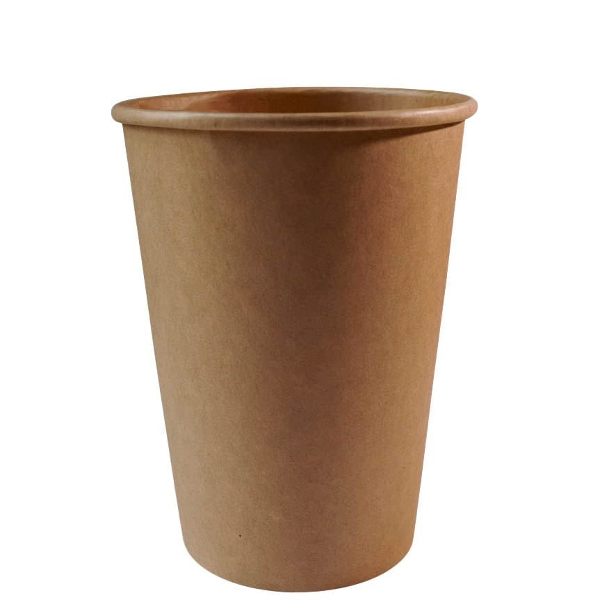 EcoQuality Disposable Kraft Paper Soup Containers - Brown Paper Ice Cream Cups - Disposable Dessert Bowls, Frozen Yogurt Cups - Food Storage Containers (32oz, 25 Count)