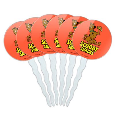 Scooby Snacks Cupcake Picks Toppers Decoration Set of 6