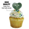 GRAPHICS & MORE Lord of The Rings Hobbiton Heart Love Cupcake Picks Toppers Decoration Set of 6 view 3