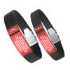 Divoti Custom Engraved Medical Alert ID Band, Double-Sided Emergency Contact Silicone WristbandICE Info, Phone Unlock Code&Allergy Note, Personalized Safety Alert -PVD Red/Black/13 view 1