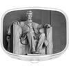 Abraham Lincoln Rectangle Pill Box Medicine and Vitamin Dispenser view 1