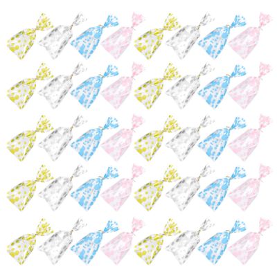100pcs Candy Baking Treat Bag Candy Bag Cello Wrap Cellophane s Clear Wrapping s Pouches Birthday Pouches Child Small Plastic Dots