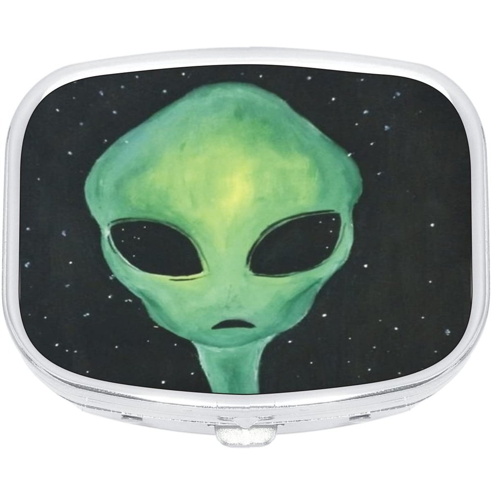 Alien Rectangle Pill Box Medicine Vitamin Pill Box