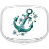 Anchor with Flowers Rectangle Pill Box Medicine and Vitamin Dispenser view 1