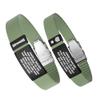 Divoti Custom Engraved Medical Alert ID Band, Double-Sided Emergency Contact Silicone WristbandICE Info, Phone Unlock Code&Allergy Note, Personalized Safety Alert -PVD Black/Green Mint/13 view 1