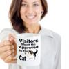 Coffee Cup for the cat lover - Visitors Must Be Approved By The Cat view 2