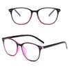 ilifehome Anti Blue Light Computer Glasses Reading Glasses Fashion Spring Hinge Reader Classic Round PC Eyewear Frame for Men Women (Color : Black/Red, Size : 2.0X) view 2