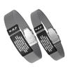 Divoti Custom Engraved Medical Alert ID Band, Double-Sided Emergency Contact Silicone WristbandICE Info, Phone Unlock Code&Allergy Note, Personalized Safety Alert -PVD Black/Concrete Gray/13 view 1