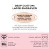 Divoti Custom Engraved Medical Bracelet for Women | 8.5" Morganite Beaded Chain with Lobster Claw | Stainless Steel Filigree Pendant Tag | Horizontally Connected, Interchangeable - (Red Caduceus) view 2