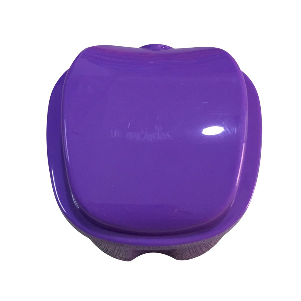 LILIYUAN False Teeth Bath Case Cup Box Holder Storage Soak Container with Strainer Basket for Travel Cleaning