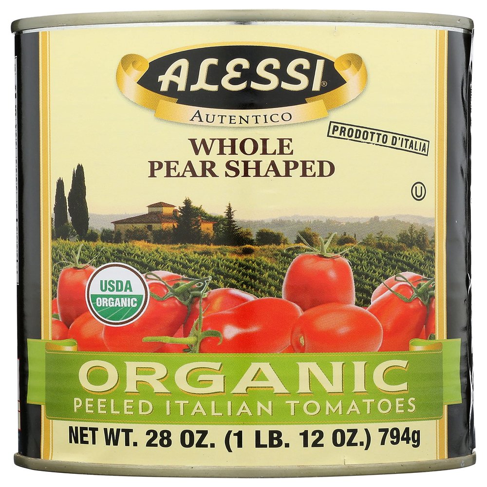 Alessi Tomato Pelled Org, 28 Oz (Pack of 12)