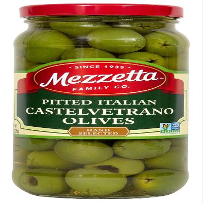 Mezzetta Olives Pitted Castelvetra, 8 Oz (Pack Of 6)