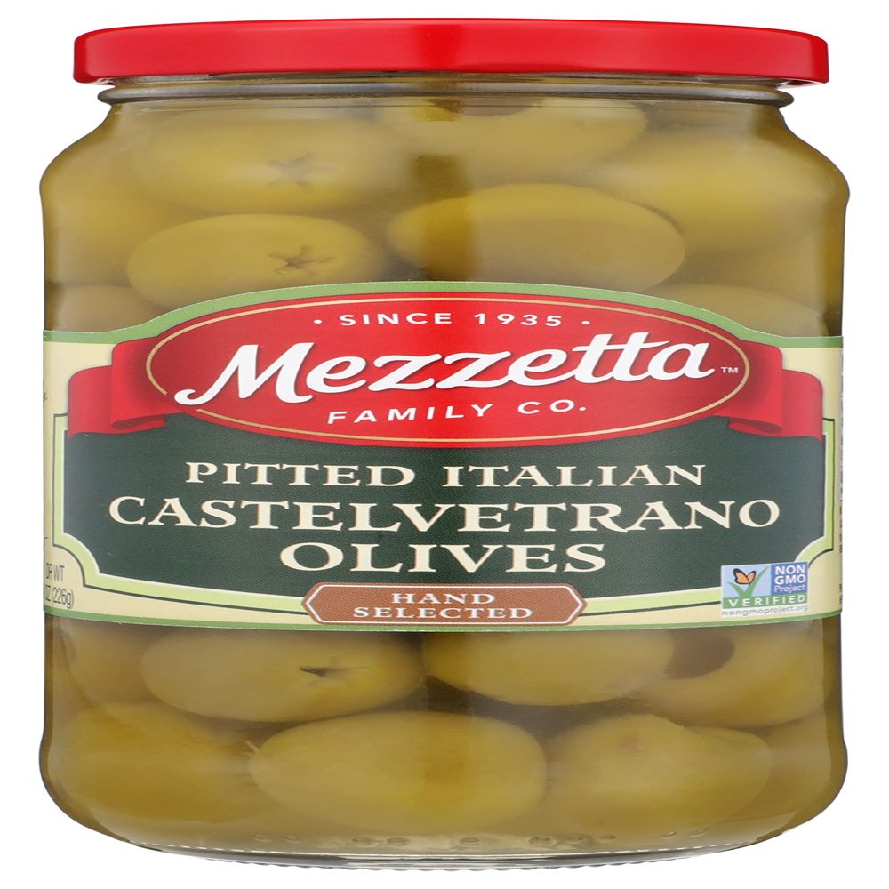 Mezzetta Olive Castelvetrano Ptd, 8 Oz (Pack Of 6)